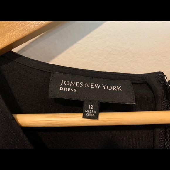 NWOT Jones New York Black Dress - Picture 2 of 5